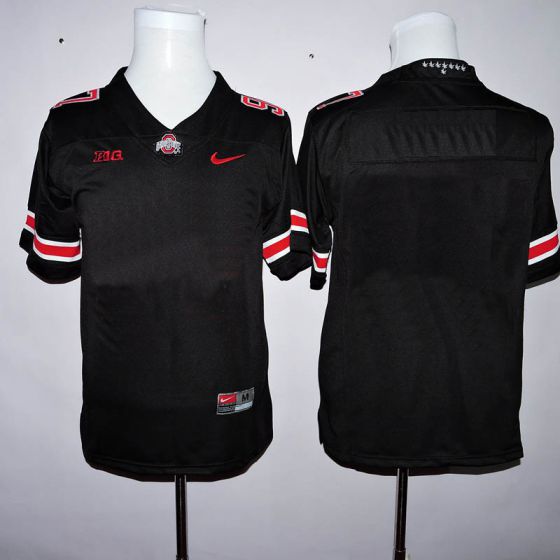 Men Customized NCAA Ohio State Buckeyes Black Jerseys->customized ncaa jersey->Custom Jersey